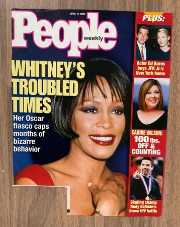 Amerikaanse People kaft met Whitney Houston beschikbaar voor biedingen