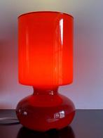 Vintage design mushroom tafellamp Ikea Lykta rood glas, Vintage design, Ophalen of Verzenden, Minder dan 50 cm, Glas