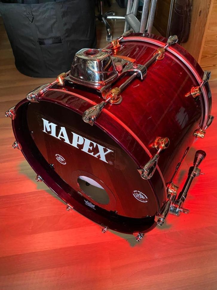 Mapex Orion, bas 20" met tomhouder, 10' tom, 14" floor,, Muziek en Instrumenten, Drumstellen en Slagwerk, Zo goed als nieuw, Overige merken