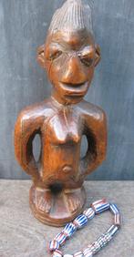 BEELD YORUBA IBEJI + CHEVRON KETTING, Ophalen of Verzenden