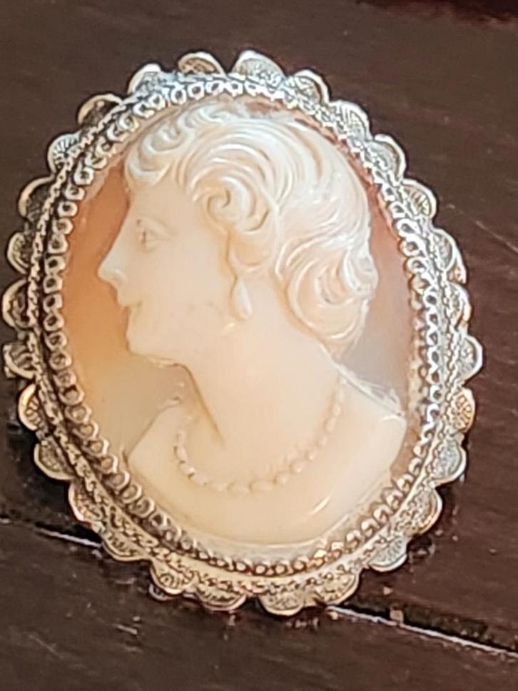 Bloedkoraal Collier, Camees, Zilveren Ringen & Waterman Pen, Sieraden, Tassen en Uiterlijk, Broches, Ophalen of Verzenden