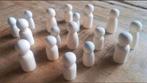 Houten peg dolls poppetjes set - nieuw, Ophalen of Verzenden, Nieuw, Materiaal