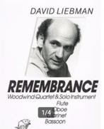 Remembrance David Liebmann Woodwind Quartet, Muziek en Instrumenten, Bladmuziek, Nieuw, Dwarsfluit of Piccolo, Jazz, Ophalen of Verzenden