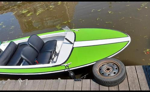 Speed/ tour boot met johnson 25pk 2takt, Watersport en Boten, Speedboten, Gebruikt, 3 tot 6 meter, Benzine, Minder dan 70 pk, Polyester