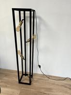 kamerlamp industrieel vloerlamp Otis zwart goud dimehouse, Huis en Inrichting, Ophalen, Zo goed als nieuw, Glas