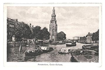 901945 Amsterdam NH Oude Schans Sleepboot Leuke oude kaart beschikbaar voor biedingen