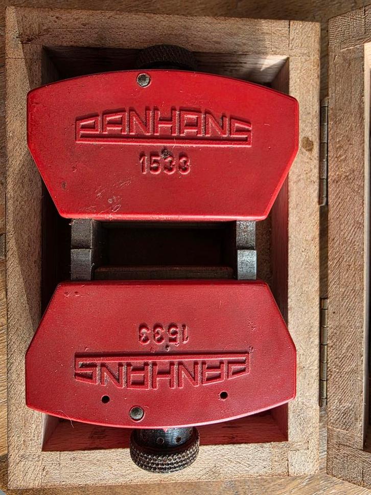 PANHANS 1533 Hobelmessereinstelapparaat in Doos, Antiek en Kunst, Antiek | Gereedschap en Instrumenten, Ophalen of Verzenden
