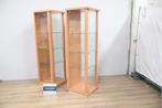 Set van 2 3-Laags Vitrinekasten met Ingebouwde Verlichting, Huis en Inrichting, Kasten | Vitrinekasten, Ophalen of Verzenden