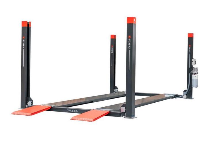 Nieuwe Vier Koloms Hefbrug 5000kg 5,7m Flat 3m Doorrijbreedt, Auto diversen, Autogereedschap, Nieuw, Ophalen of Verzenden