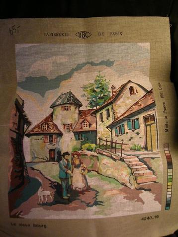 NIEUW, GROOT, stramien Le Vieux bourg 424019. Heb Ook DMC beschikbaar voor biedingen