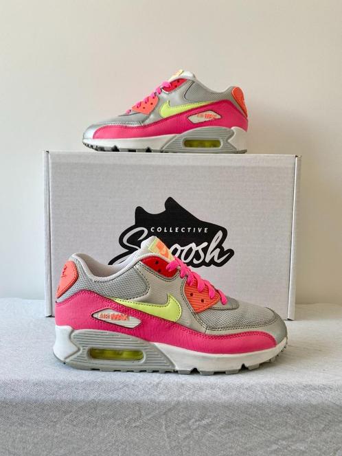 Nike Air Max 90 Mesh Youth Pink (EU 38,5), Kleding | Dames, Schoenen, Zo goed als nieuw, Sneakers of Gympen, Roze, Ophalen of Verzenden