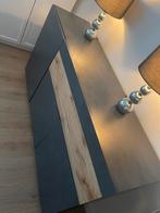 Dressoir SILAC - Betongrijs & Eikenhout, Huis en Inrichting, Kasten | Dressoirs, Ophalen, 150 tot 200 cm, Eikenhout, Nieuw