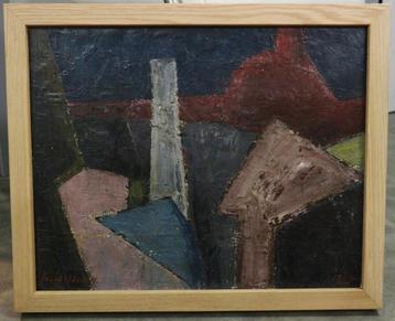 Fernand WESLY, abstracte  compositie beschikbaar voor biedingen