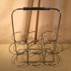 Draagbaar Metalen Rek voor 6 flessen, 5 tot 15 flessen, Ophalen of Verzenden, Zo goed als nieuw, Metaal