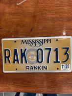 Mississippi Kentekenplaat RAK0713, Ophalen of Verzenden, Gebruikt, Auto's