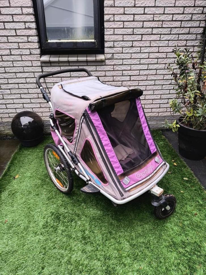 Qeridoo Speedkid 2 Fietskar / Hondenkar, Caravans en Kamperen, Bolderkarren, Gebruikt, Opvouwbaar, Ophalen