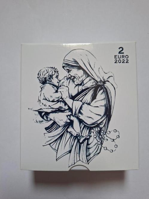 Vaticaan 2 Euro "Moeder Teresa" 2022 Proof, Postzegels en Munten, Munten | Europa | Euromunten, Losse munt, 2 euro, Vaticaanstad
