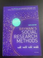 Bryman's Social Research Methods - 6e Editie, Boeken, Studieboeken en Cursussen, Ophalen of Verzenden, Gamma, Zo goed als nieuw