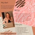 Lifestyle coaches gezocht!

Leren terwijl u werkt., Starter, Overige vormen, Overige niveaus, Geschikt als bijbaan
