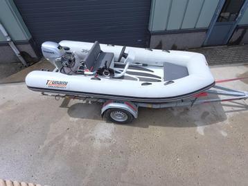 Tzunami Aquaspirit 350sb 10pk Honda alu. rib beschikbaar voor biedingen
