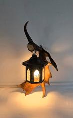 Unieke Wandlamp met esdoorngewei en Lantaarn, Ophalen of Verzenden