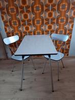 formica tafel + 2 stoeltjes, Huis en Inrichting, Stoelen, Ophalen, Gebruikt, Twee, Overige materialen