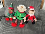 Drie knuffels poppen van een Elf, leuk voor Kerst., Ophalen of Verzenden, Gebruikt, Overige typen