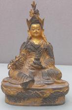 Boeddha Padmasambhava Gold face, brons - 30.5 cm., Antiek en Kunst, Ophalen of Verzenden