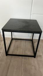 Bijzet tafel met marmerplaat van loods 5, Minder dan 55 cm, Metaal of Aluminium, Vierkant, Zo goed als nieuw
