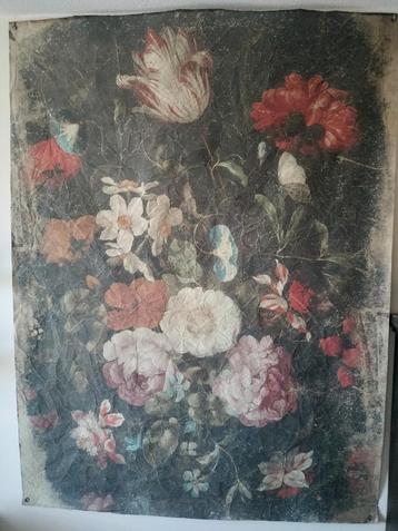 "Doek" met bloemen h x b 162 cm/121cm. beschikbaar voor biedingen