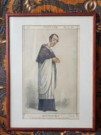 Men of day antieke ingelijste Engelse Vanity Fair litho.