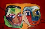 " Broer en zus ", Antiek en Kunst, Kunst | Schilderijen | Abstract, Ophalen