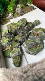 Kleine set dnd terrein wargaming hills rotsen scenery, Warhammer, Toebehoren, Geverfd, Ophalen of Verzenden