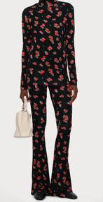 Stieglitz pak met bloemenprint legging en turtleneck., Ophalen of Verzenden, Zo goed als nieuw, Maat 36 (S), Zwart