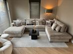 Luxe Velvet Teddy U-Bank Costa 195x370x250cm Beige Sand NEW, Huis en Inrichting, Banken | Bankstellen, Info@oosterbaanwonen.nl