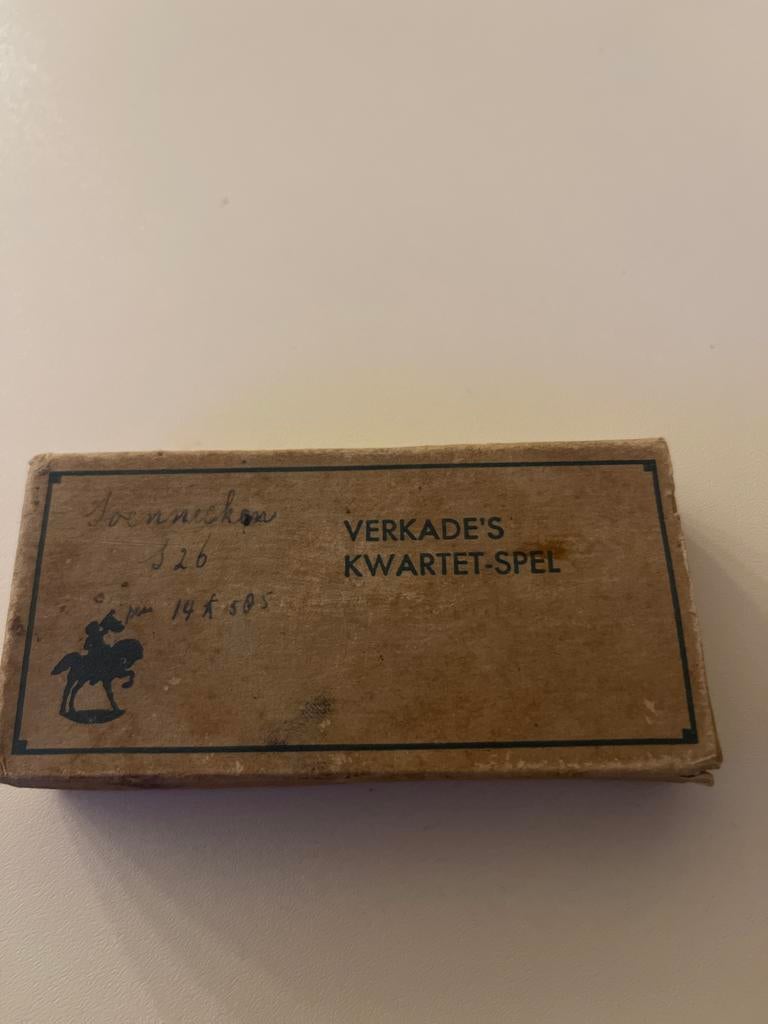 Verkade's Kwartet-spel Doos, Verzamelen, Speelkaarten, Jokers en Kwartetten, Ophalen of Verzenden, Gebruikt