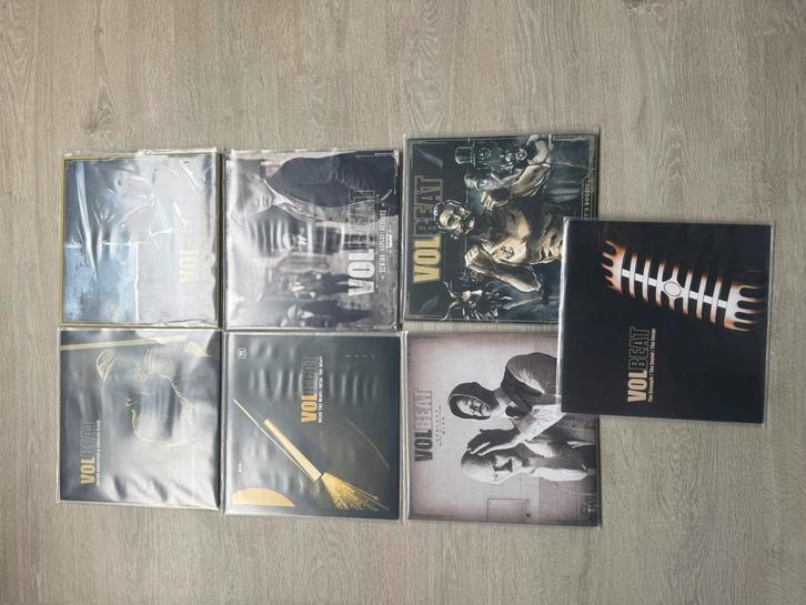 7x Volbeat LP collectie, Cd's en Dvd's, Vinyl | Hardrock en Metal, Zo goed als nieuw, Ophalen of Verzenden