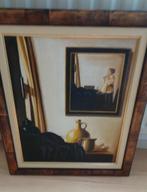 Schilderij in schilderij, ingelijst door lijstenmaker: € 90, Ophalen, Minder dan 50 cm, 50 tot 75 cm, Zo goed als nieuw