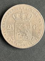 Rijksdaalder 1845 met parel op de band, Postzegels en Munten, Munten | Nederland, Ophalen of Verzenden, Koning Willem II, 2½ gulden