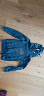 Blauwe Paardentrui met Hoodie - Maat S, Ophalen of Verzenden, Gedragen, Maat 36 (S), Blauw