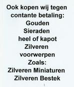 wij zijn 6 dagen per week geopend van 09:00 tot 15:00 uur, Ophalen of Verzenden, Goud, Overige typen