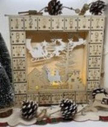adventskalender hout vierkant beschikbaar voor biedingen