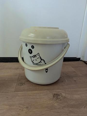 Emmer met deksel - Leuke print! beschikbaar voor biedingen