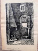 Pentekening Firenze, 1898, Antiek en Kunst, Kunst | Etsen en Gravures, Ophalen of Verzenden