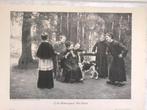 C. B. d`Entrayques: Ein Duett, 1895, or. gravure, prachtig!, Ophalen of Verzenden