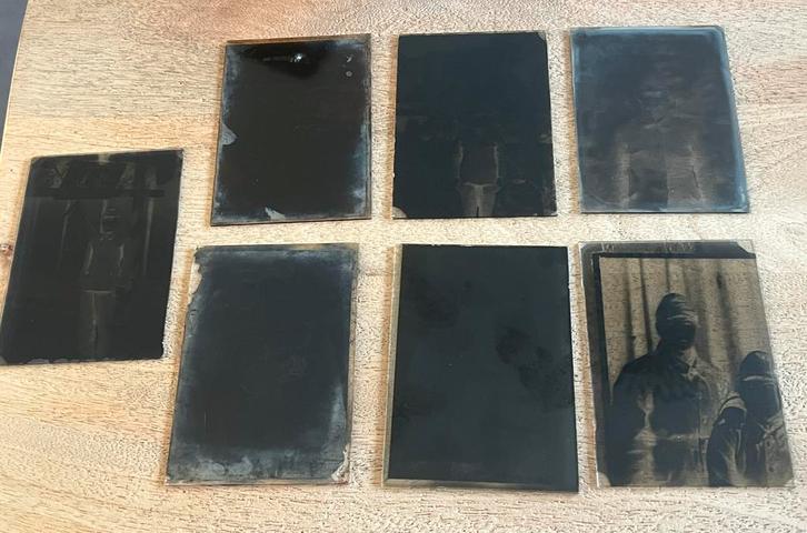 7x originele japanse glasnegatieven militair WO2, Verzamelen, Militaria | Tweede Wereldoorlog, Ophalen of Verzenden