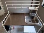 Sunnersta kitchenette/noodkeuken compleet, Huis en Inrichting, Keuken | Keukenelementen, Ophalen, 100 tot 150 cm, Wit, Zo goed als nieuw