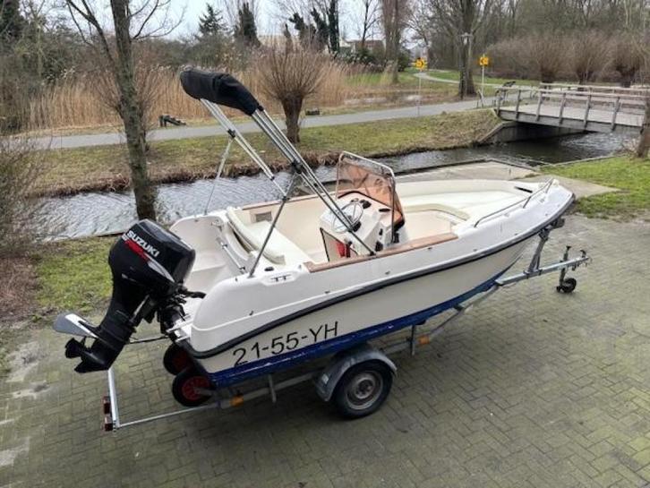 Elan 15 comleet met Suzuki DF40ATL, Watersport en Boten, Vis- en Consoleboten, Gebruikt, 30 tot 50 pk, 3 tot 6 meter, Benzine
