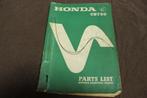 Honda CB750 1969 motorcycle parts list, Motoren, Handleidingen en Instructieboekjes, Ophalen of Verzenden, Honda