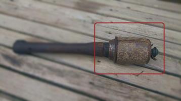 WW2 Duitse M43 steelhandgranaat Fragmentatie Sleeve  beschikbaar voor biedingen